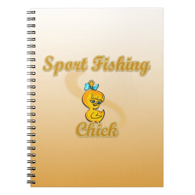 Sport Fishing Chick Notebook (Front)