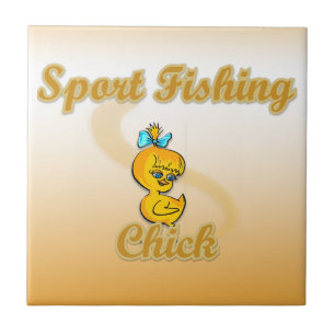 Sport Fishing Chick Tile