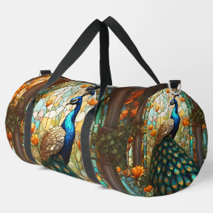 Sport Grand sac de voyage Paon en verre coloré arc-en-ci