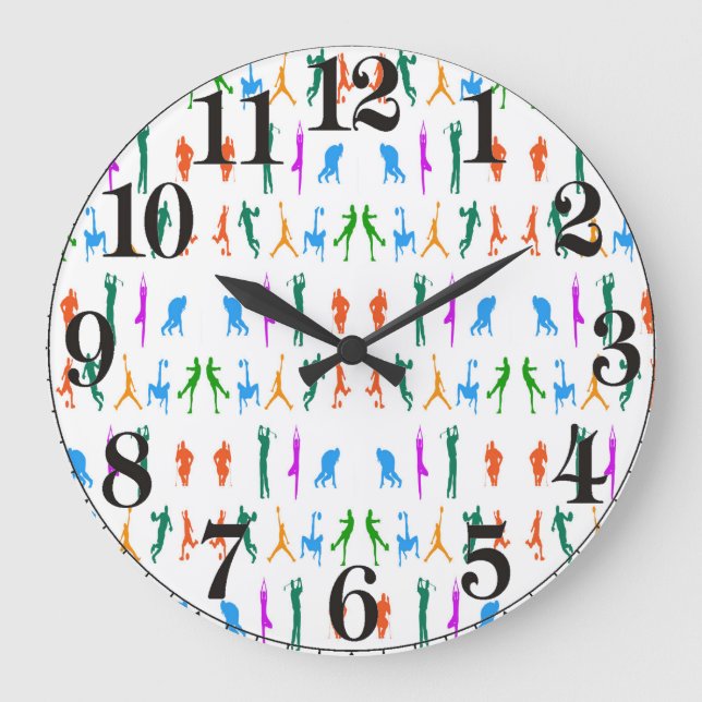 Sport Graphic Design for Acrylic Wall Clock (Front)
