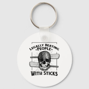 Sport Humor Legally Beating People With Sticks Sku Keychain
