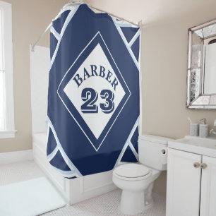 Sport inspired shower curtain