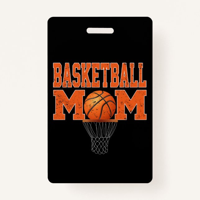 Sport Lover | Basketball Mom For Players Badge (Front)