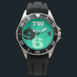 Sport Man 96 Green Sea Clock Watch<br><div class="desc">Sport Man 96 Green Sea Clock Design</div>