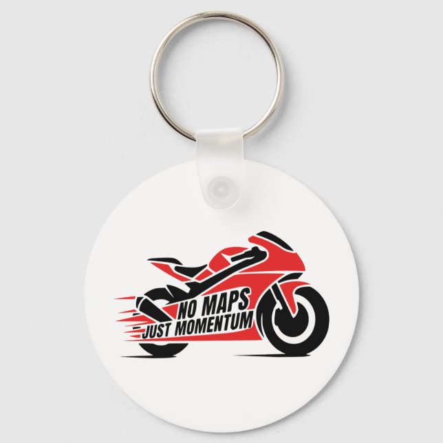 Sport Motorcycle Keychain (Front)