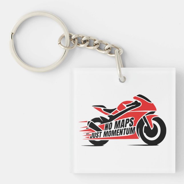Sport Motorcycle Keychain (Front)