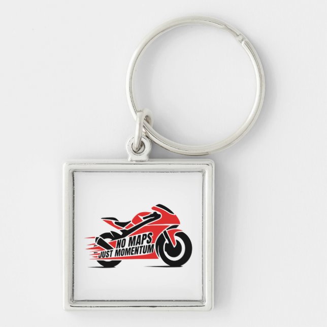 Sport Motorcycle Keychain (Front)