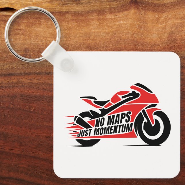 Sport Motorcycle Keychain (Front)