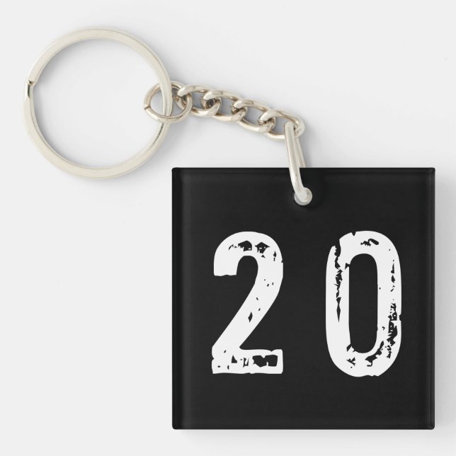 Sport number 20 keychain (Front)