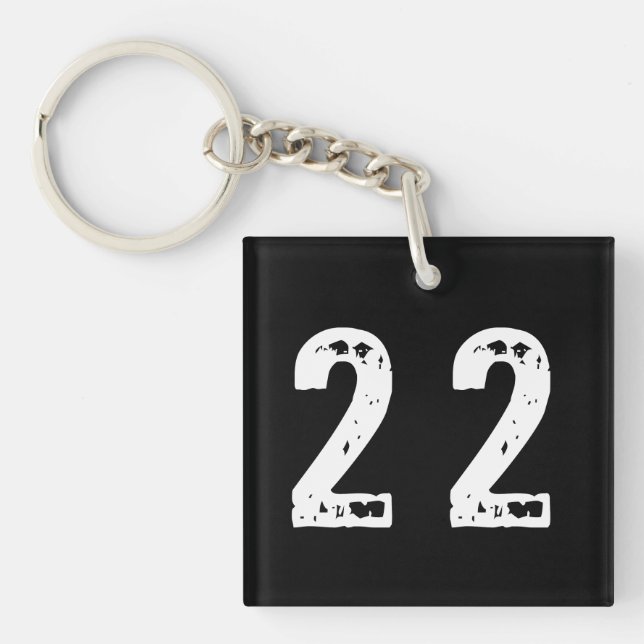 Sport number 22 keychain (Front)