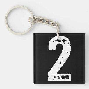 Sport number 2 keychain
