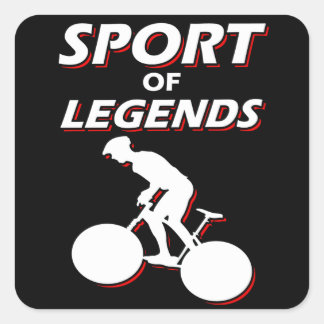 Sport Of Legends Cycling Bike Square Sticker