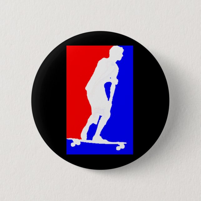 Sport of Longboarding 2 Inch Round Button (Front)