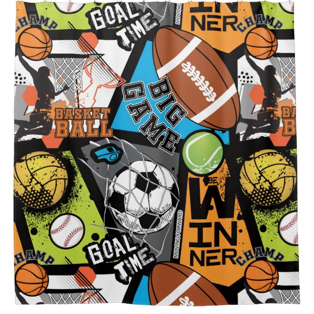 Sport Pattern With Balls (Front)