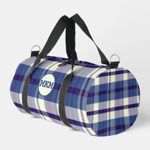 Sport Petit sac de marin à carreaux avec monogramme pers