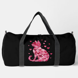 Sport Sac à coudre à impression de chat floral
