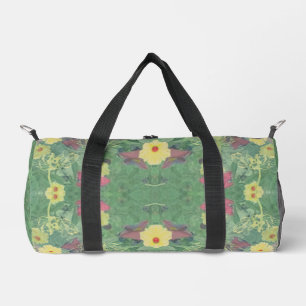 Sport Sac à coudre imprimé de plancher de forêt florale