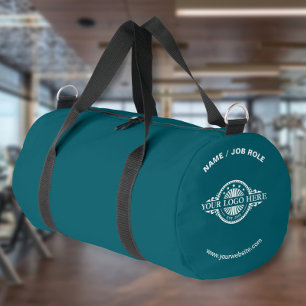 Sport Sac de gym sarcelle avec logo et texte personnalis