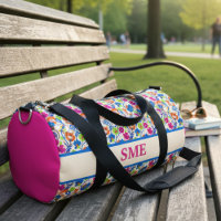 Sac de week-end de jardin botanique fleuri lumineu