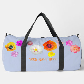 Sport Sac Imprimé Fleurs de Pervenche en Vol Coupé et Co