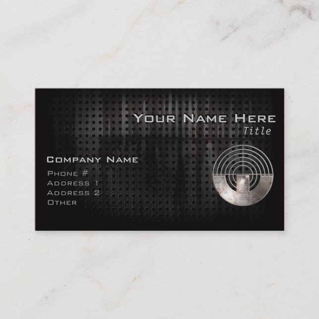 Sport Shooting; Cool Business Card (Front)