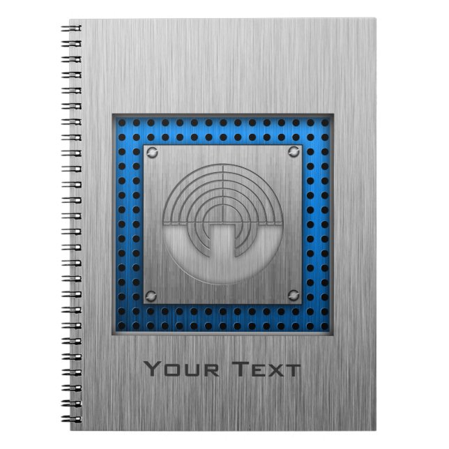 Sport Shooting; Metal-look Notebook (Front)
