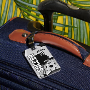 Sport Soccer   DIY Text Luggage Tag