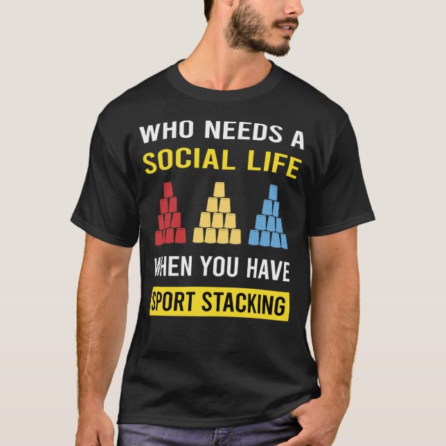 Sport Stacking Cup Stacking Speed Stacking Cups T-Shirt (Front)