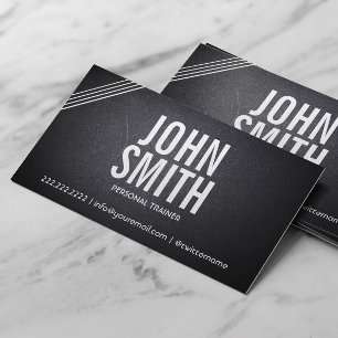 Sport Stripes Personal Trainer Fitness Business Card