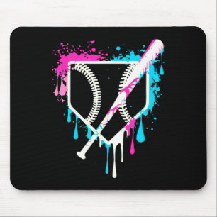 Sport Team Cool Baseball Home Plate Drip With Spri Mouse Pad