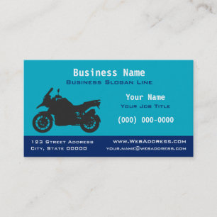 Sport Touring Motorcycle   Modern Rider Motorbike Business Card