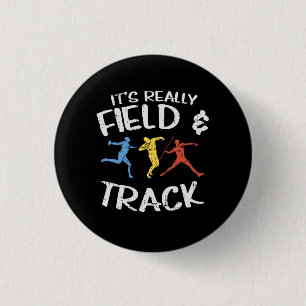 Sport Track And Field Gifts 1 Inch Round Button