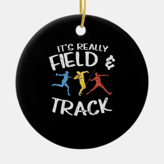 Sport Track And Field Gifts Ceramic Ornament (Front)