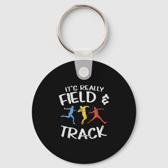 Sport Track And Field Gifts Keychain (Front)