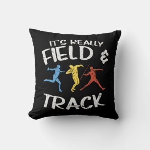 Sport Track And Field Gifts Throw Pillow