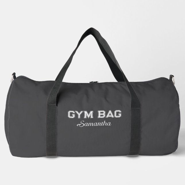 Sport Typography Gym Bag Custom Name (Front)