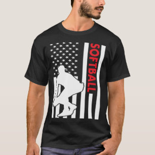 Sport Us Flag Softball T-Shirt