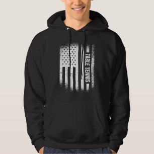 Sport Us Flag Table Tennis  6 Hoodie