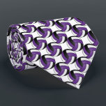 Sport Volleyball - Purple, White and Black Tie<br><div class="desc">Men's Volleyball Sport Tie. Made with high resolution vector and/or digital graphics for a professional print. NOTE: (THIS IS A PRINT. All zazzle product designs are "prints" unless otherwise stated under "About This Product" area) The design will be printed EXACTLY like you see it on the screen and on the...</div>