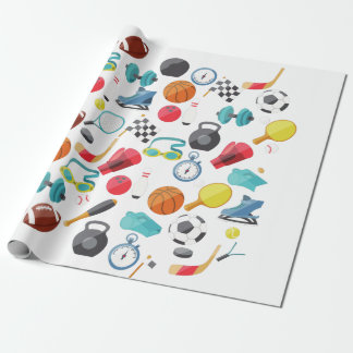 Sport wrapping paper 
