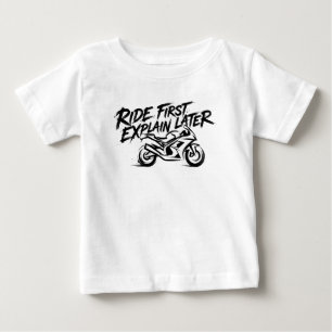Sportbike Rider Action Mentality Baby T-Shirt