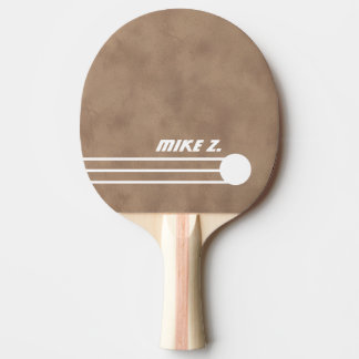 Sportif Name old brown Ping Pong Paddle
