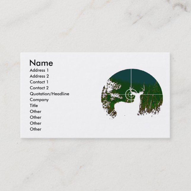 Sporting Goods Business Card (Front)