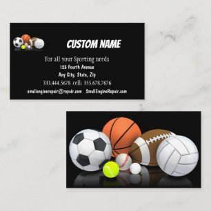 Sporting Goods Store Business Card