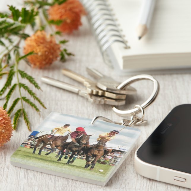 SPORTING HORSES KEYCHAIN (Front Right)