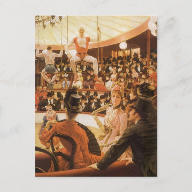 Sporting Ladies (or Circus Lover) by James Tissot Postcard (Front)