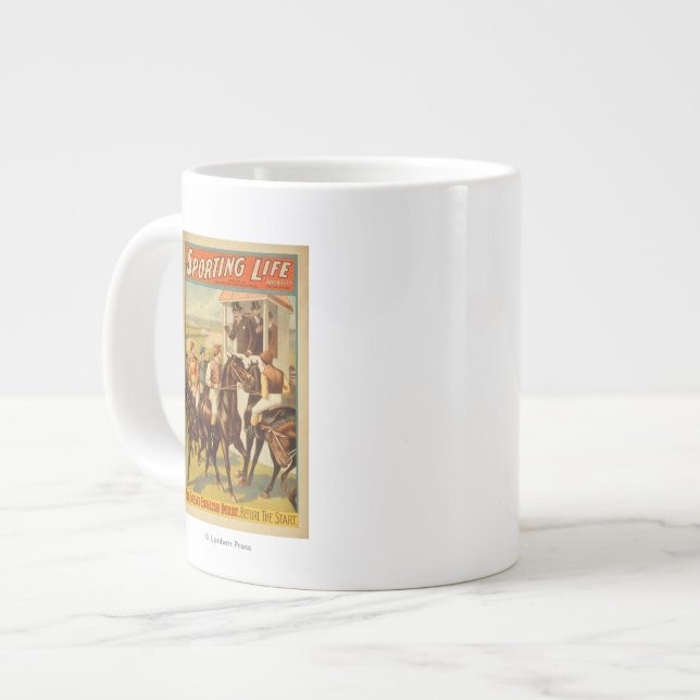 Sporting Life - The Great English Derby Theatre Large Coffee Mug (Front Left)