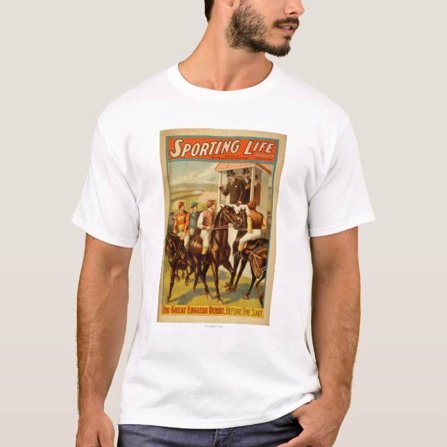 Sporting Life - The Great English Derby Theatre T-Shirt (Front)