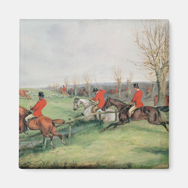 Sporting Scene, 19th century Magnet (Front)
