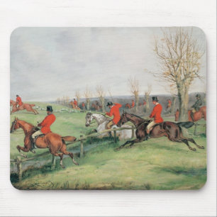 Sporting Scene, 19th century Mouse Pad